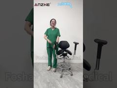 AZ-ST08 एर्गोनोमिक स्प्लिट सैडल स्टूल ऑपरेशन गाइड | डेंटल और पशुचिकित्सक के लिए एडजस्टेबल मेडिकल चेयर