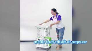 एयर-कंप्रेसर के साथ नई डिज़ाइन की पोर्टेबल डेंट यूनिट