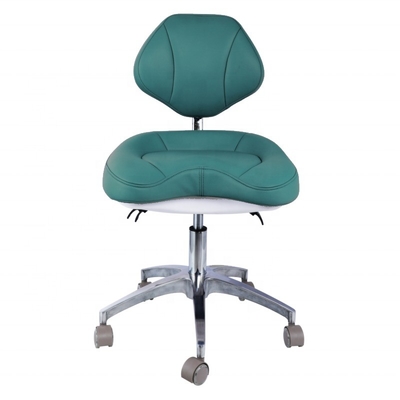 टिकाऊ डिजाइन डेंटिस्ट स्टूल अद्वितीय एर्गोनोमिक बड़ी सीट डेंटिस्ट चेयर व्हील के साथ