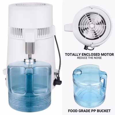 4 लीटर वाटर डिस्टिलर होम यूज स्टेनलेस स्टील 1.5L/H डेंटल वाटर डिस्टिलिंग डिवाइस