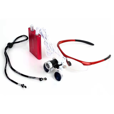 2.5X/3.5X LED हेड लाइट के साथ डेंटल मैग्निफ़ायर उपयोगी सर्जिकल टूल डेंटल लूप्स