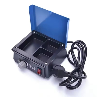 3 स्लॉट वैक्स हीटर पॉट डेंटल लैब वैक्स पॉट 13.5x12.8x5.3cm