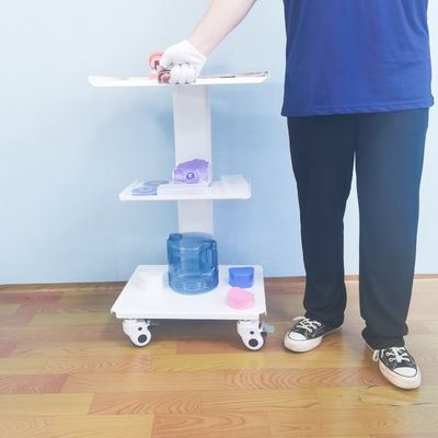 Medical Clinic Cabinet  Dental Clinic Mobile Cart With Three Layers Of Tray