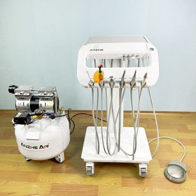Light Weight Dental Mobile Unit With 4 Universal Wheel Simple Design Dental Treatment Carts