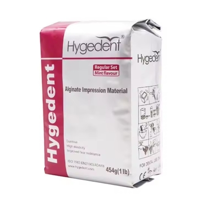 दंत चिकित्सा ग्रेड अल्जीनेट इंप्रेशन सामग्री हाइजेडेंट ऑर्थोडॉन्टिक के लिए अल्जीनेट
