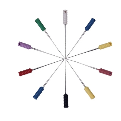 हाथ के उपयोग के लिए दंत कांटेदार ब्रश दंत तंत्रिका ब्रश दंत जड़ नहर फाइलें एंडोडोंटिक दंत घूर्णी फाइलें