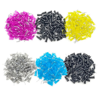 डिस्पेंसिंग सुई ल्यूर लॉक ब्लंट टिप सुई 45 डिग्री कोण घुमावदार तरल डिस्पेंसर सुई