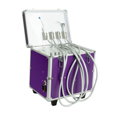 पालतू जानवर दांतों की देखभाल पोर्टेबल उपचार बॉक्स दंत चिकित्सा क्लिनिक टर्बाइन इकाई वायु कंप्रेसर सक्शन प्रणाली के साथ पशु चिकित्सक पोर्टेबल दंत चिकित्सा इकाई