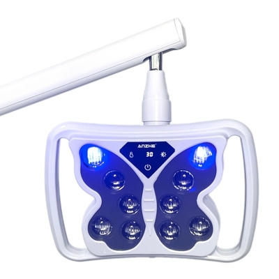 पोर्टेबल डेंटल टीथ व्हाइटनिंग मशीन 12W शक्तिशाली 10 एलईडी कोल्ड लाइट फ्लोर स्टैंडिंग मूवेबल ब्लीचिंग यूनिट लैंप