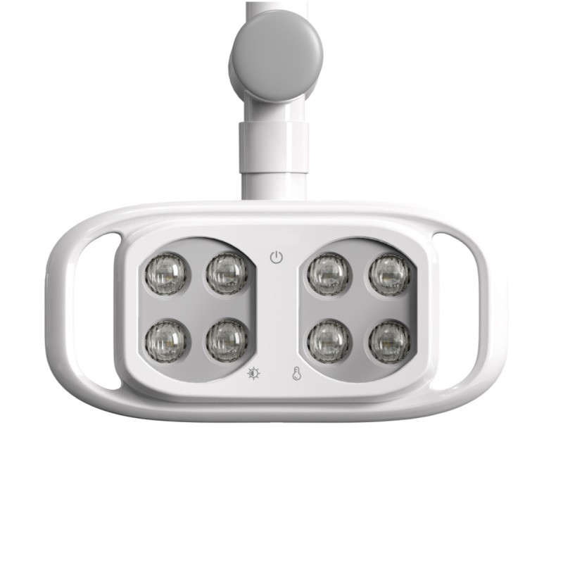 कस्टम छाया रहित दंत कुर्सी दीपक 8 आंखें दंत इकाई एलईडी प्रकाश सेंसर के साथ