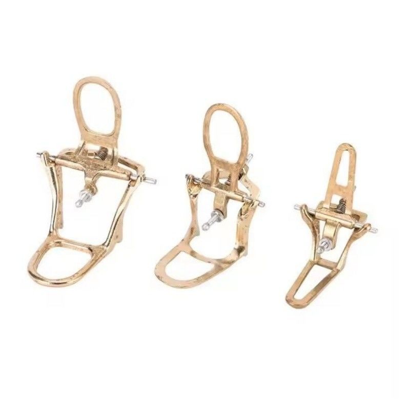 पूर्ण मुख दंत प्रयोगशाला आर्टिकुलेटर पीतल स्प्रिंग 3 आकार दंत आर्टिकुलेटर