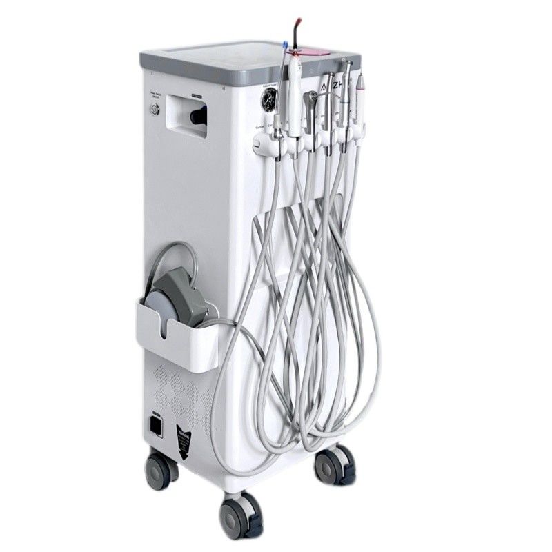 Mobile Dental Clinic 550W Mobile Dental Operation Cart Stainless Steel Body Dental Portable Unit