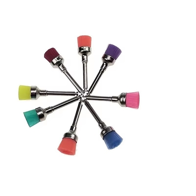 रंगीन डिस्पोजेबल डेंटल किट पॉलिशिंग ब्रश नायलॉन दांत पॉलिशिंग डेंटल प्रोफी ब्रश