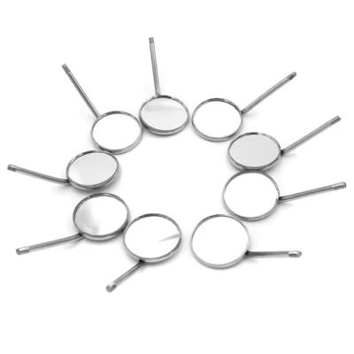 अच्छा दाम एंटी फॉग डेंटिस्ट इंस्ट्रूमेंट प्लेन मिरर स्टेनलेस स्टील ओरल रिफ्लेक्टर ऑटोक्लेवेबल डेंटल माउथ मिरर ऑनलाइन