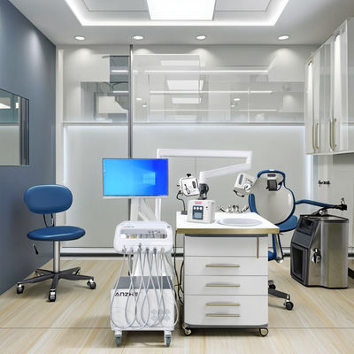 पेशेवर डेंटल फैक्ट्री मोबाइल डेंटल कार्ट 220V डेंटल डिलीवरी यूनिट ओरल कैमरा के साथ पोर्टेबल डेंटल थेरेपी यूनिट