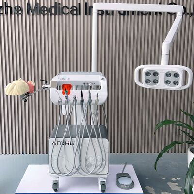 550W 0.8Mpa 38DB Mobile Dental Training Unit with Air Compressor for Dental School Simulation Phantom Head