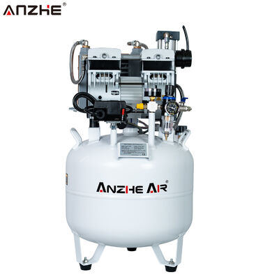 ड्रायर 850W कम शोर वायु आपूर्ति प्रणाली के साथ मेडिकल ग्रेड 40L साइलेंट ऑयल-फ्री डेंटल एयर कंप्रेसर दंत चिकित्सालयों के लिए